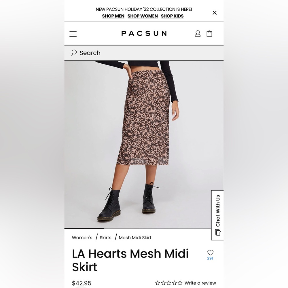 L.A Hearts PacSun floral maxi skirt